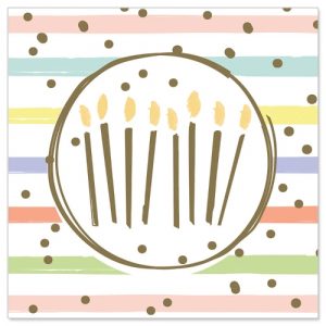 MINI Greeting Card (Birthday) - Birthday Candles
