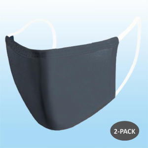 Face Mask - DARK GREY (Adult) - 2 PACK