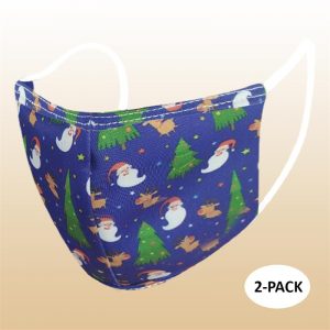 Face Mask - Santa & Reindeer (Kids) - 2 PACK