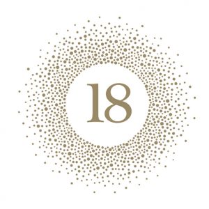 Lunch Napkin - 18th Birthday GOLD