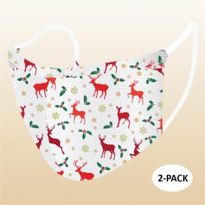Face Mask - Christmas Deer (Kids) - 2 PACK