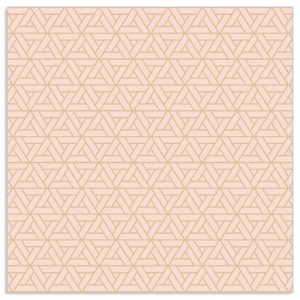 Lunch Napkin - Geo Pattern PINK-GOLD