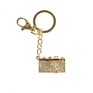 Key Chain - Sparkling Camera GOLD