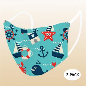 Face Mask - Nautical Icons (Kids) - 2 PACK