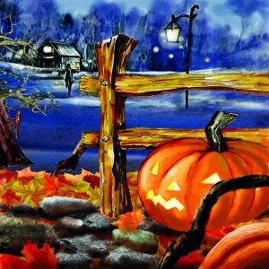Lunch Napkin - Jack-o'-Lantern