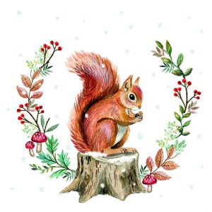 Lunch Napkin - Storing For Winter