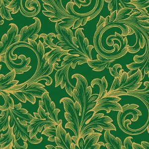 Lunch Napkin - Baroque Gold/Green