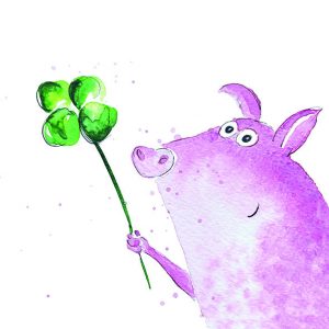 Lunch Napkin - Lucky Pig
