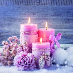 Cocktail Napkin - Romantic Candles