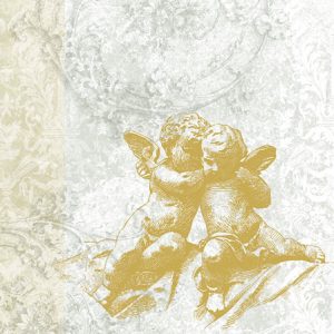 Cocktail Napkin - Classic Angels GOLD