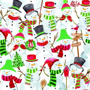 Lunch Napkin - Snowman Party