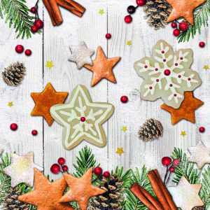 Lunch Napkin - Cookies Stars