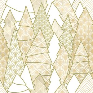 Lunch Napkin - Luxury Trees WHITE