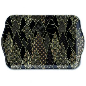 TRAY - Luxury Trees BLACK (13 x 21cm)