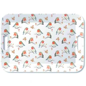 TRAY - Robin Family (33 x 47cm)