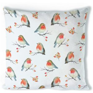 Cushion (Cover) - Robin Family (40 x 40 CM)