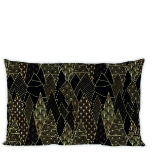 Cushion (Cover) - Luxury Trees BLACK (30 x 50 CM)