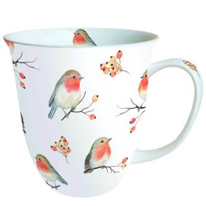 MUG (Fine Bone China) - Robin Family (400 mL)