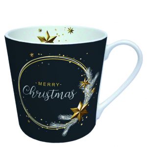 MUG (Fine Bone China) - Wishing Ring BLACK (300 mL)