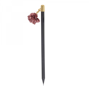 Writing Instrument - Luxury Lead Pencil with FLOWER Accent (LIGHT MAUVE)