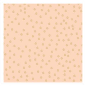 Lunch Napkin - Gold Dots on PEACH