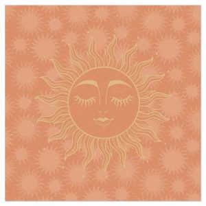 Lunch Napkin - Sleepy Sun PEACH