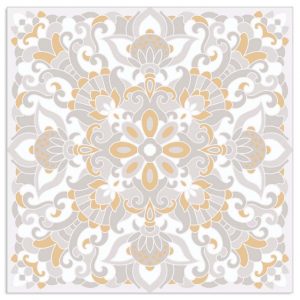 Lunch Napkin - Beautiful Tile GREY