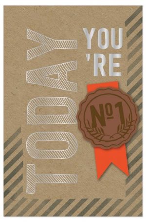 Greeting Card (Birthday) - 3D Today You're #1 (Organics)