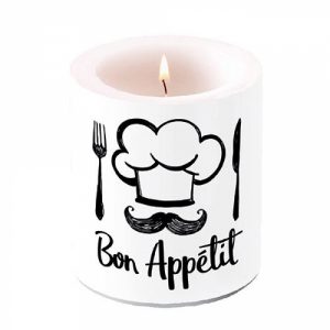Candle MEDIUM - Chef White