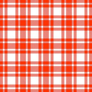 Lunch Napkin - Checkered Pattern Orange