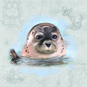 Lunch Napkin - Seal
