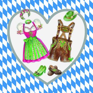 Lunch Napkin - Bavarian Clothes