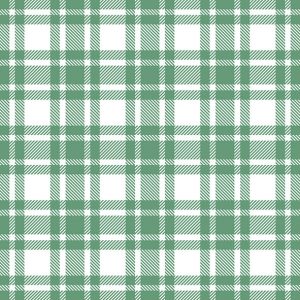 Lunch Napkin - Checkered Pattern Sage
