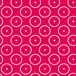 Lunch Napkin - Dots Circles Red