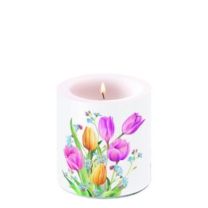 Candle SMALL - Tulips Bouquet