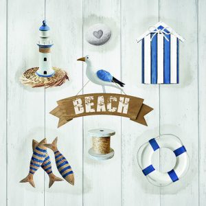 Lunch Napkin - Beach Elements