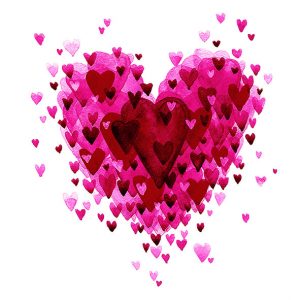 Lunch Napkin - Heart of Hearts Red
