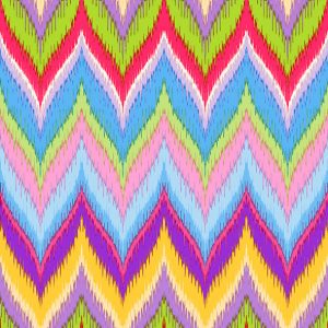 Lunch Napkin - Zig-Zag Red