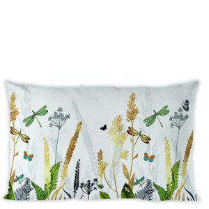 Cushion (Cover) - Ornamental Flowers White (30 x 50 CM)