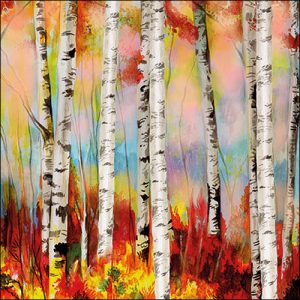 Lunch Napkin - Birch forrest