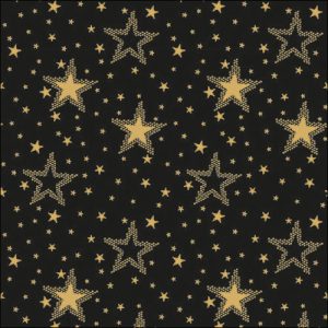 Lunch Napkin - Night sky gold/black