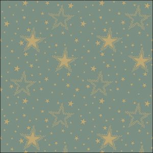 Lunch Napkin - Night sky gold/sage