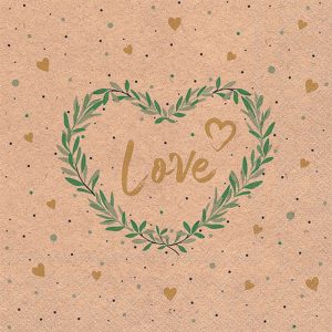 Lunch Napkin - Recycled Lots Of Love Nature