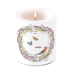 Candle MEDIUM - Chaffinch WHITE