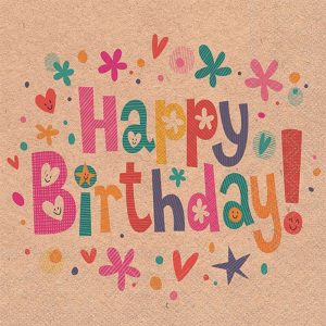 Lunch Napkin - Recycled Birthday Wishes Nature