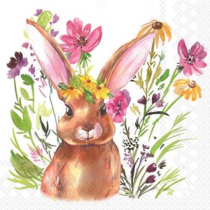 Lunch Napkin - Girl Bunny