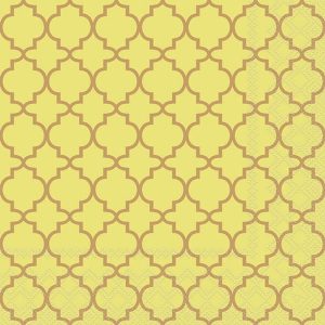 Lunch Napkin - Ogee GOLD/YELLOW