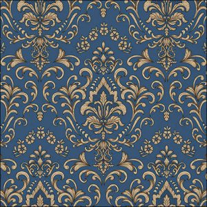Lunch Napkin - Baroque Ornament BLUE