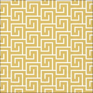 Lunch Napkin - Greek Key GOLD/WHITE