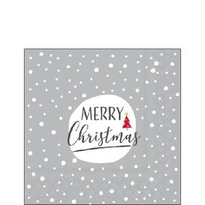 Cocktail Napkin - Christmas Snowflakes